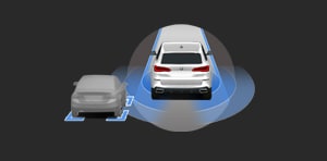 Illustration depicting Active Blind Spot Detection