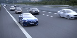 Image of a BMW utilizing Emergency Stop Assistant