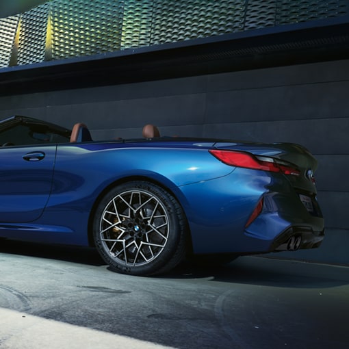 The M8 Competition Convertible in Marina Bay Blue Metallic