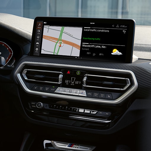 Detail shot of the standard 12.3" Central Information Display