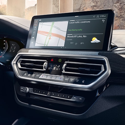 Detail of the 12.3" Central Information Display