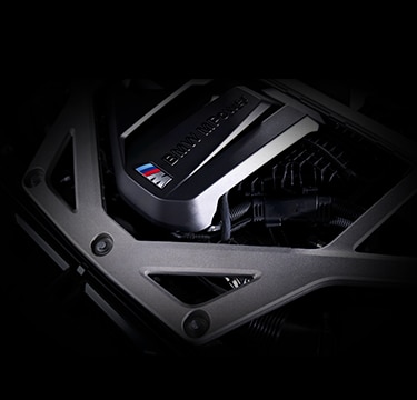 Detail of 3.0-liter BMW M TwinPower Turbo inline-6 cylinder engine